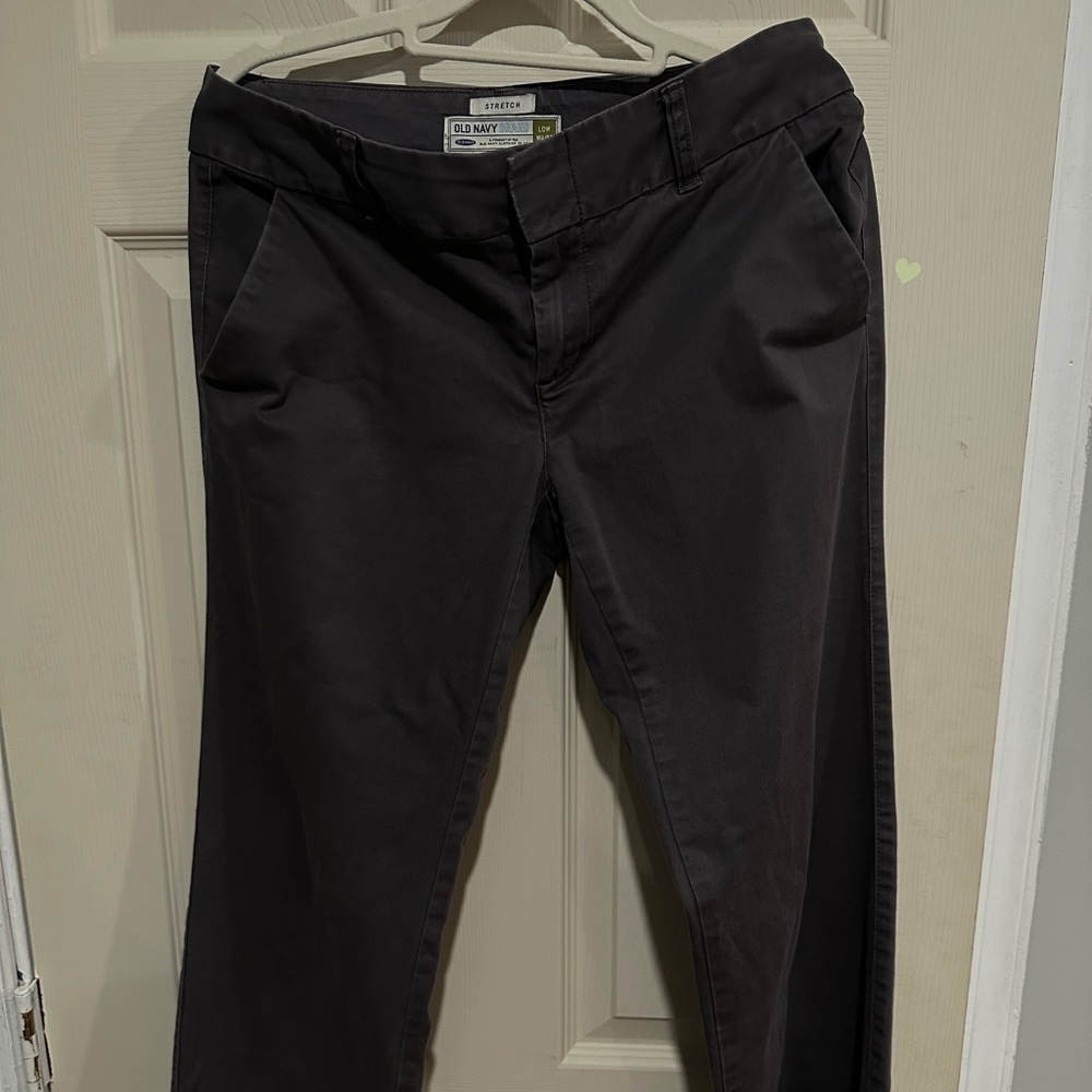 Old Navy Women Stretch Low Waist Pant, Green, size 4, like new